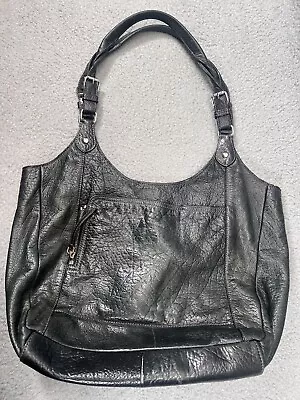 Joy Gryson Black Leather Shoulder Bag • $19