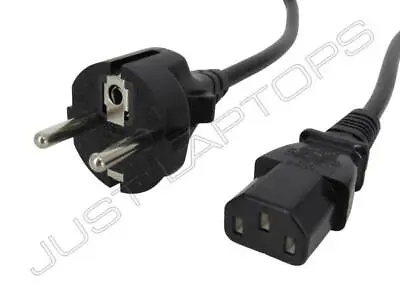 New 2.4M - 3.0M C13 Kettle IEC 2-PIn Power Cable Mains Lead EU Euro Plug • £6.95