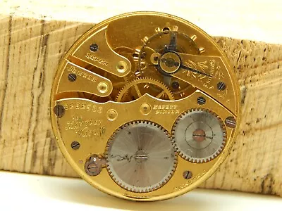 Antique Hampden Pocket Watch Movement 12s 7j Grade 10 Circa 1914 • $24