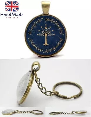 The Lord Of The Rings - White Tree Of Gondor - Photo Glass Dome Keyring • £7.99