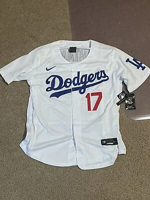 NWT Dodgers #17 Shohei Ohtani Nike White Home Jersey -  Men's Medium Stitched • $49.99