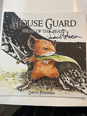 Mouse Guard #1 Signed By David Petersen No COA  Belly Of The  Beast  3 • $50