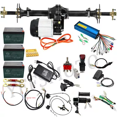 36V 1000W Brushless Differential Motor 34'' Rear Axle Kit For 4 Wheeler ATV Quad • $759.03