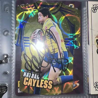 Nathan Cayless Signed 2009 Select Champions Jersey NRL Card Parramatta Eels • $5