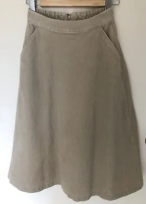 $12 • Buy Uniqlo Cord Skirt Beige XS 24 Inch