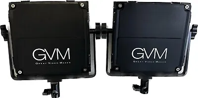 GVM 800D-RGB LED Light Panel 2-Light Kit (New/Unused) • $159.99