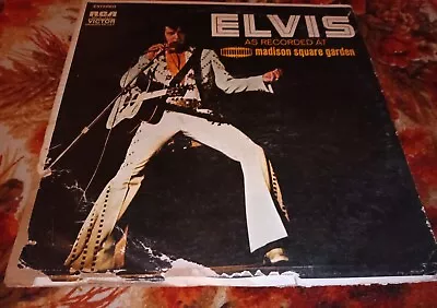 Elvis Presley  Live At Medison Square Garden  Garage Rock Doo Wop Lp Vg+ • $9.99