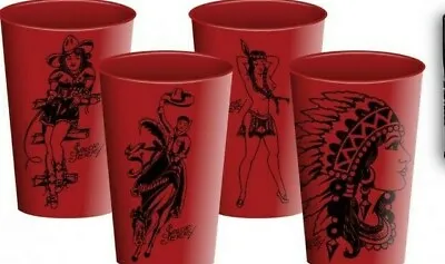 Set Of 4 X Sailor Jerry Rum Limited Edition Plastic Drinking Cups Brand New  • $29.80