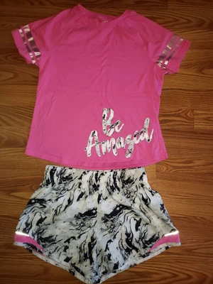 $13.98 • Buy Girls Size 14-16 Athletic Outfit Matching 2 Piece Set Summer 