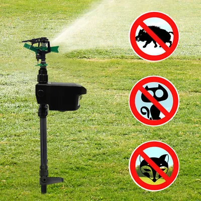 Animal Repellent Sprinkler 30ft Solar Scarecrow Motion Activated Water Sprinkler • $41