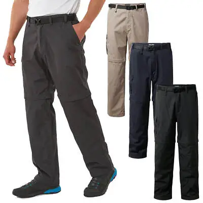 Craghoppers Mens Kiwi Quick Drying Zip Off Convertible Trousers 46% OFF RRP • £26.99