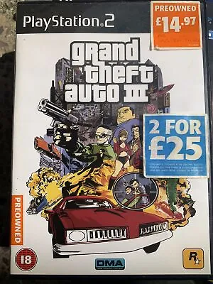 £4.99 • Buy Grand Theft Auto III PlayStation 2 Game  Ps2