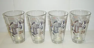 4 Minnesota Vikings 50 Years Of Greatness Jim Marshall Beer Glasses • $65