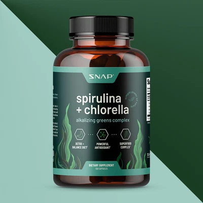 $15.91 • Buy Spirulina Chlorella Organic Capsules USDA - Greens Superfood Heart Support 120ct
