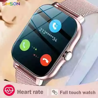 Smartwatch Women Men Fitness Tracker Heart Rate For Android IOS Waterproof • $21