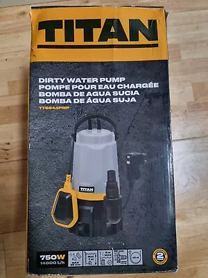 Titan Dirty Water Pump Corded TTB844PMP 750W 240V Float Switch Quickly Clearing • £30