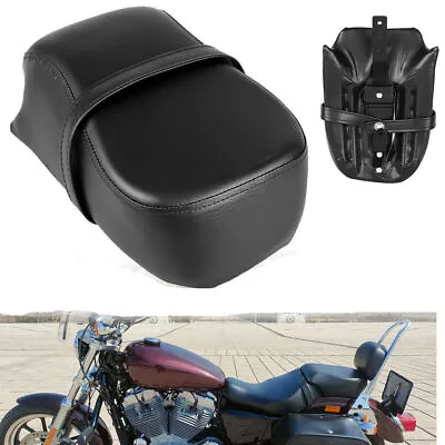 Motorcycle Rear Passenger Solo Seat Pillion For Harley Sportster Iron 883 16-21 • $35.60