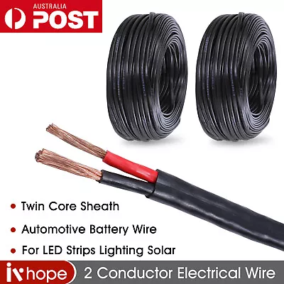 Automotive Twin Core Cable Oxygen-Free Copper Hookup Wire For LED Lighting Strip • $40.99