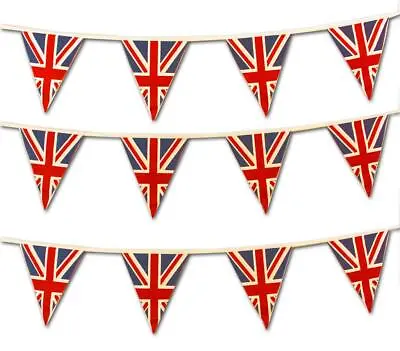 Vintage Union Jack - 5m/15 Double Sided Flags - The Cotton Bunting Company • £22.50