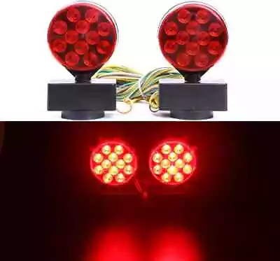 New Magnetic Towing Tow Trailer Light Kit LED 24 LEDS Multi-Function DOT • $25.99