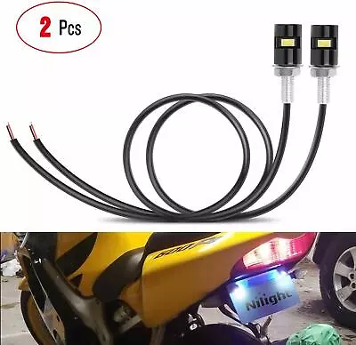 Nilight 2PCS License Plate Light Super Bright LED Bulb Legal For Motorcycle Truc • $12.99