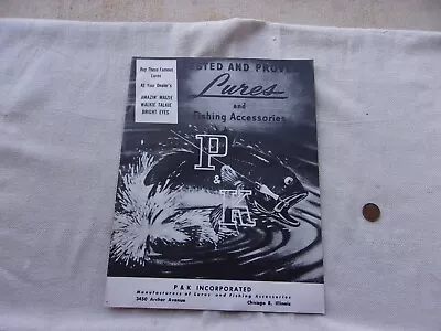 P&K Fishing Lures & Accessories Catalog--Late 1940s • $12.95