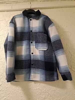 Men's H&M Blue Plaid Shirt Jacket BRAND NEW TAG Sizes  L & XXL ONLY LIMITED RARE • $59.99