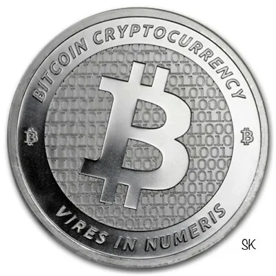 Bitcoin 1 Oz Silver Round • $58