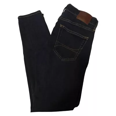 Hollister Jeans Mens 32x34 Skinny Advanced Stretch Dark Blue Wash Denim Mid Rise • $12