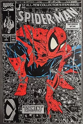 Spider-Man #1 Marvel Comics 1990 Todd McFarlane Silver Cover 1st Print VF • $9.99