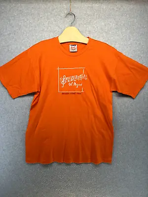 B&C European Style Mens Mozart Shirt Size Small Orange Short Sleeve • $11.99