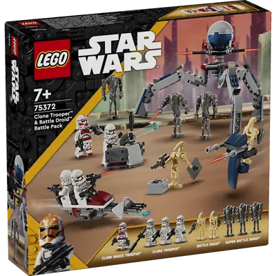 LEGO Star Wars Clone Trooper And  Battle Droid Battle Pack 75372 • $49.99