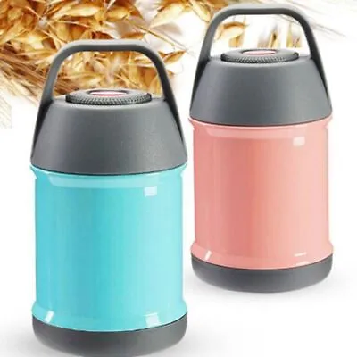 Stainless Food Thermos Wide Mouth Soup Insulated Jar Leak Proof Lunch Thermos AU • $22.35