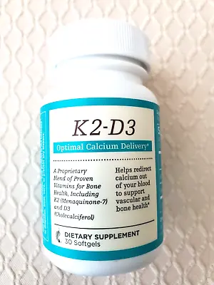 Melaleuca K2-D3 Optimal Calcium Blood To Support Vascular And Bone Health 30 Sof • $38.90