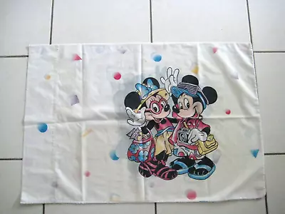 Vintage Mickey Mouse And Minnie Mouse Standard Size Double Sided Pillowcase • $9.99