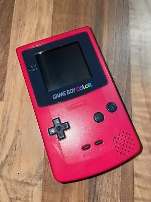 Nintendo Game Boy Color Berry Pink Handheld System Bundle • £50