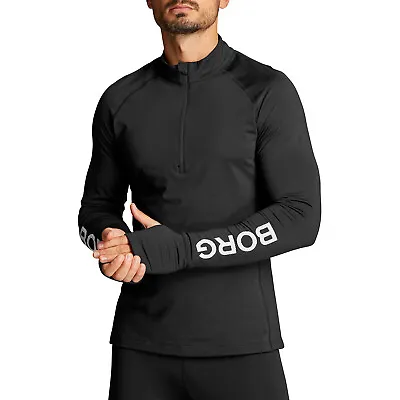 Bjorn Borg Mens T-Shirt Mid Layer Half Zip Long Sleeve Regular Fit Top • £41.99