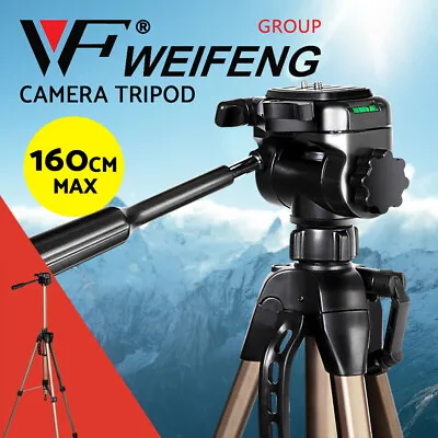 $33.95 • Buy Weifeng Professional Camera Tripod Stand Mount DSLR Pan Head Monopod Flexible