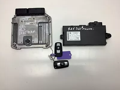 £39.98 • Buy BMW 3 SERIES E92 320d  TD ECU KIT SET & KEY 8512047 9262361