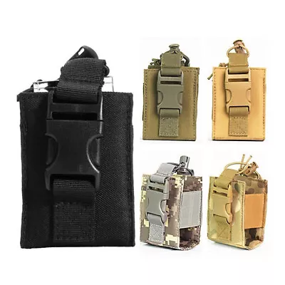 Tactical Molle Carrying Holder Pouch Bag Carrier Buckle Closure Bag For Radio • $8.82