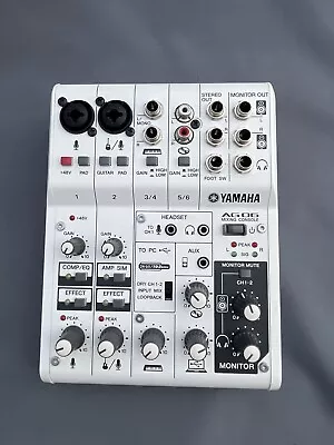 £50 • Buy Yamaha AG06 Audio Interface USB 6 Channel Mixing Consol