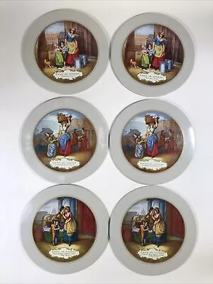 6 Vintage Cries Of London Table Place Mats Milk Maids Strawberries Scarlet Duke • £29.99