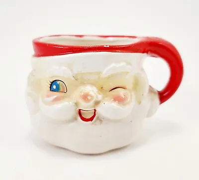 Vintage Christmas 1960 Holt Howard Winking Santa Mug Full Size Cup Made In Japan • $49.99