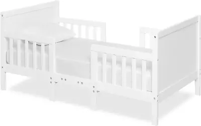Dream On Me Hudson 3 In 1 Convertible Toddler Bed In White Greenguard Gold Cert • $389