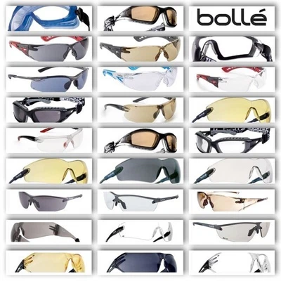 £12.25 • Buy Bolle Safety Specs Premium Eye Protection Glasses Anti Scratch Anti Fog Lens