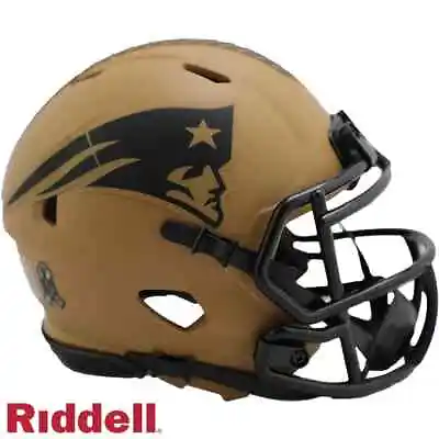 $32.95 • Buy New England Patriots Salute To Service 2023  Replica Mini Helmet Nfl Riddell