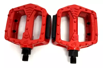 Old School BMX Bike Pedals Victor VP-500 Red 1/2  Fits Haro GT Schwinn NOS • $27.97