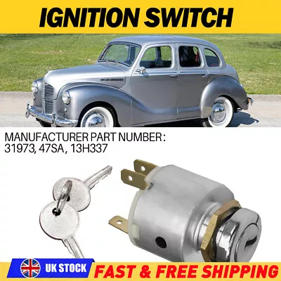 UK 3 Positio Ignition Switch & 2 Keys For MINI MGB TRIUMPH AS LUCAS 31973 47SA • $15.79