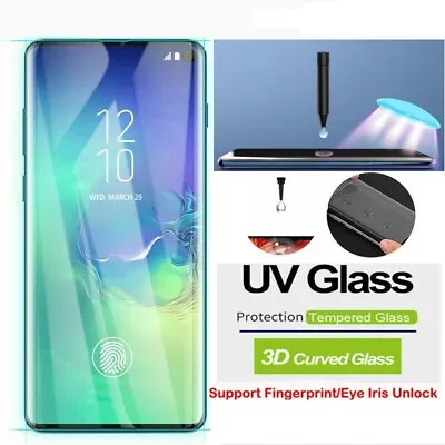 $10.35 • Buy Samsung Galaxy S22 S21 20 S105G S9 S8+ Note 9 UV Tempered Glass Screen Protector