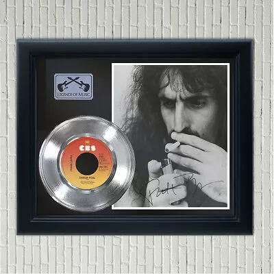 Frank Zappa  Dancin Fool  Framed Silver Reproduction Signed Record Display • $129.95